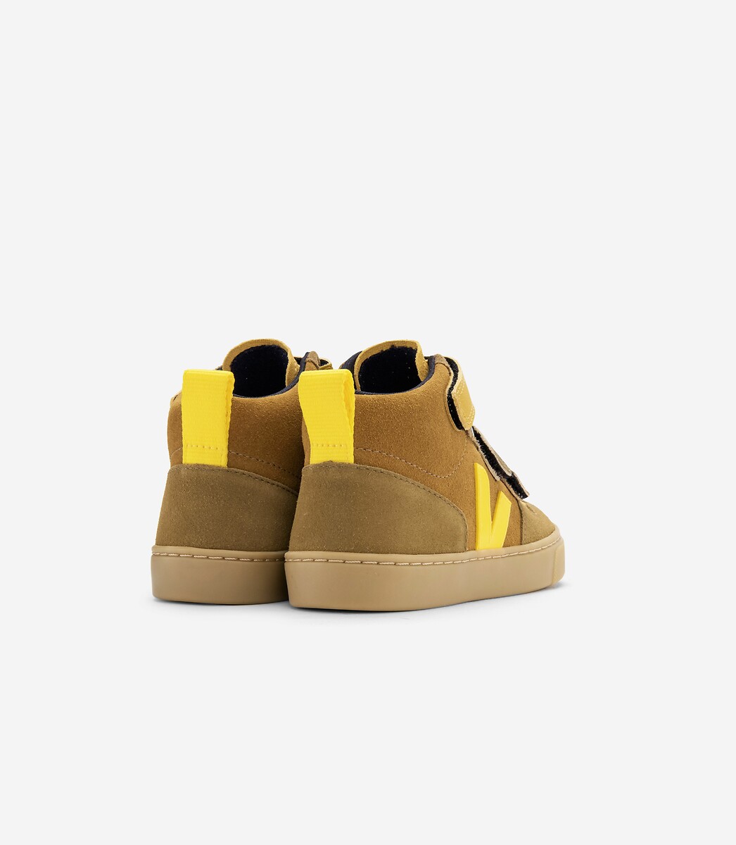 VEJA<br>Tênis esportivo de camurça tamanho pequeno V-10 Mid