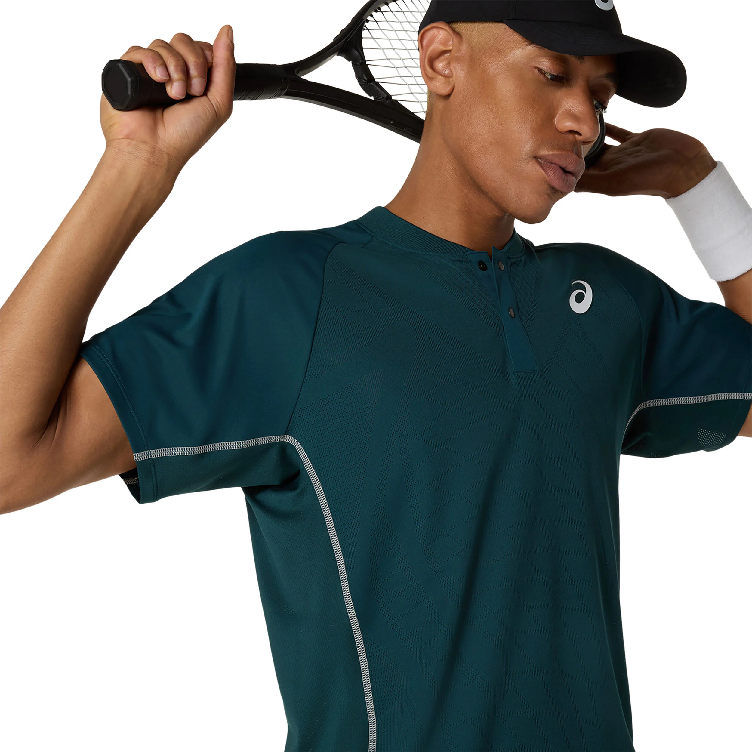 ASICS Match Actibreeze Polo Hommes - Vert Foncé