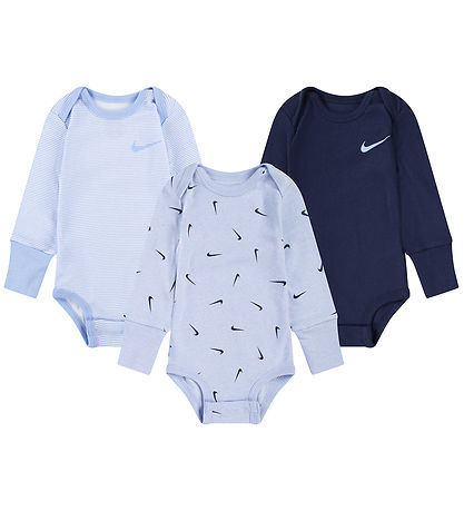 Nike Bodyer l/æ - 3-pak - Cobalt Bliss Heather