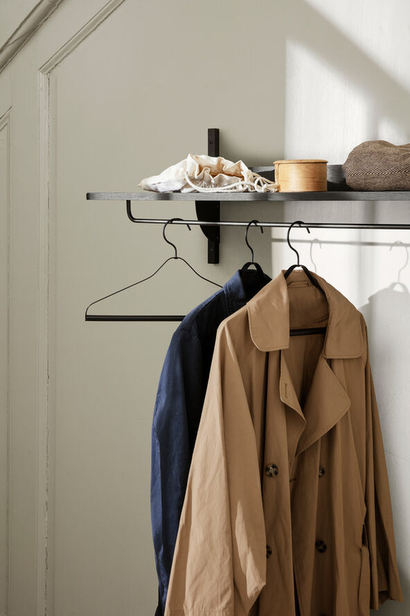 ferm LIVING Sector Rack Shelf Oak/black brass