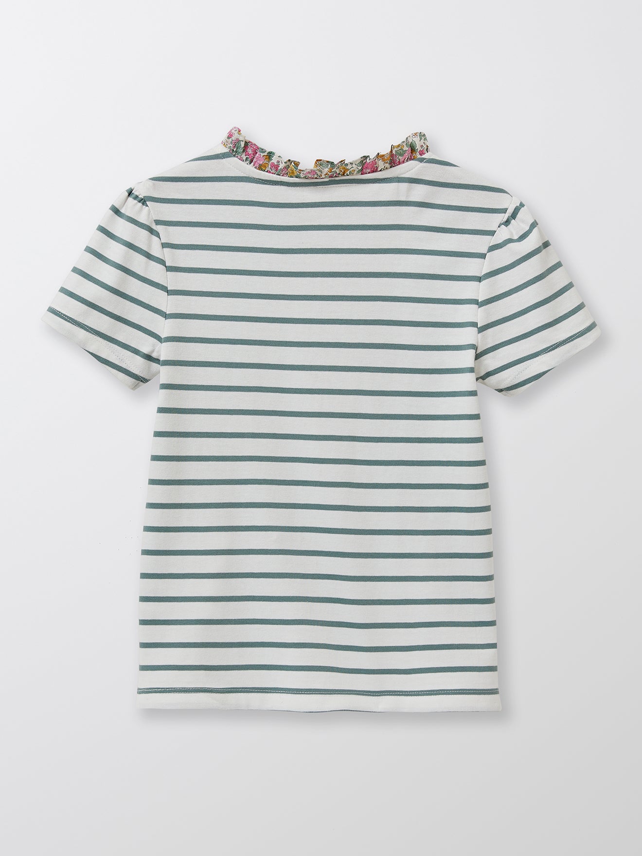 T-shirt marinière Fille Tissu Liberty - Coton Bio
