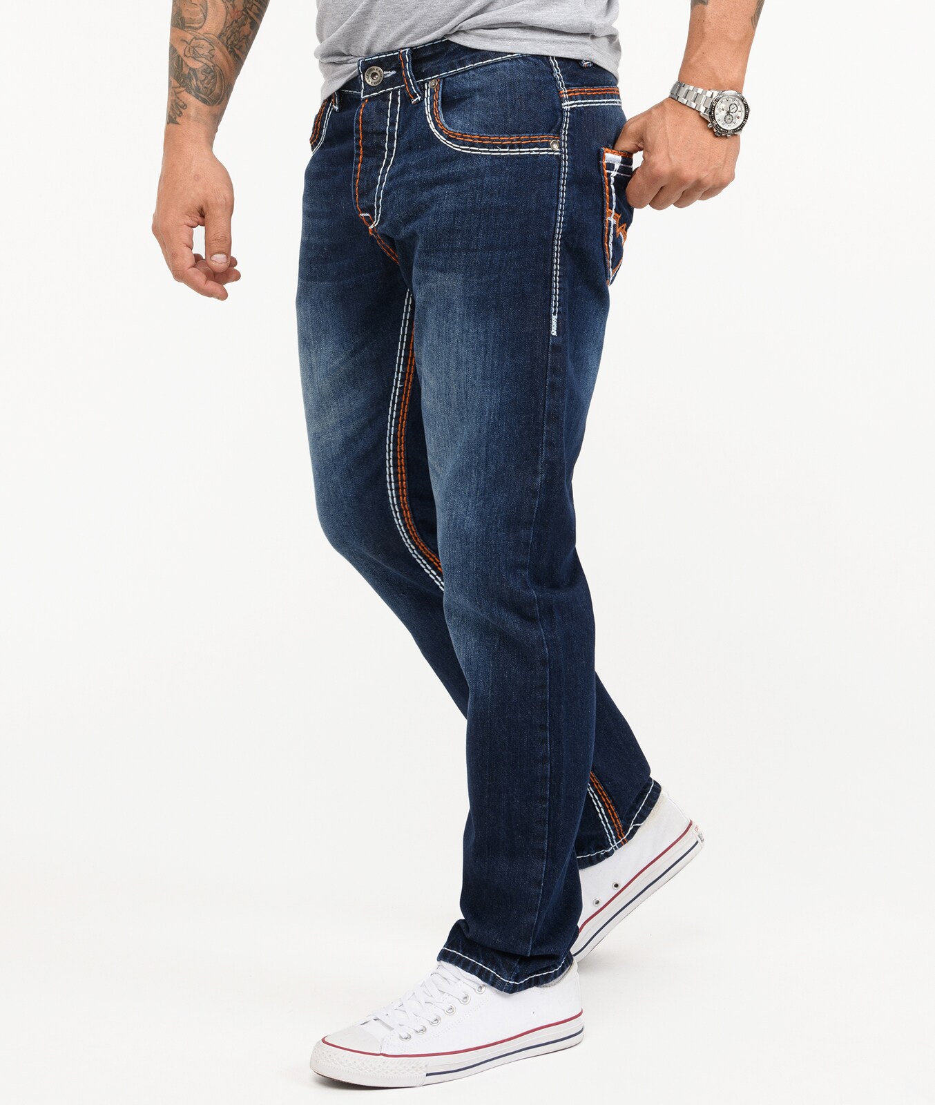 Rock Creek Jeans Straight-Cut