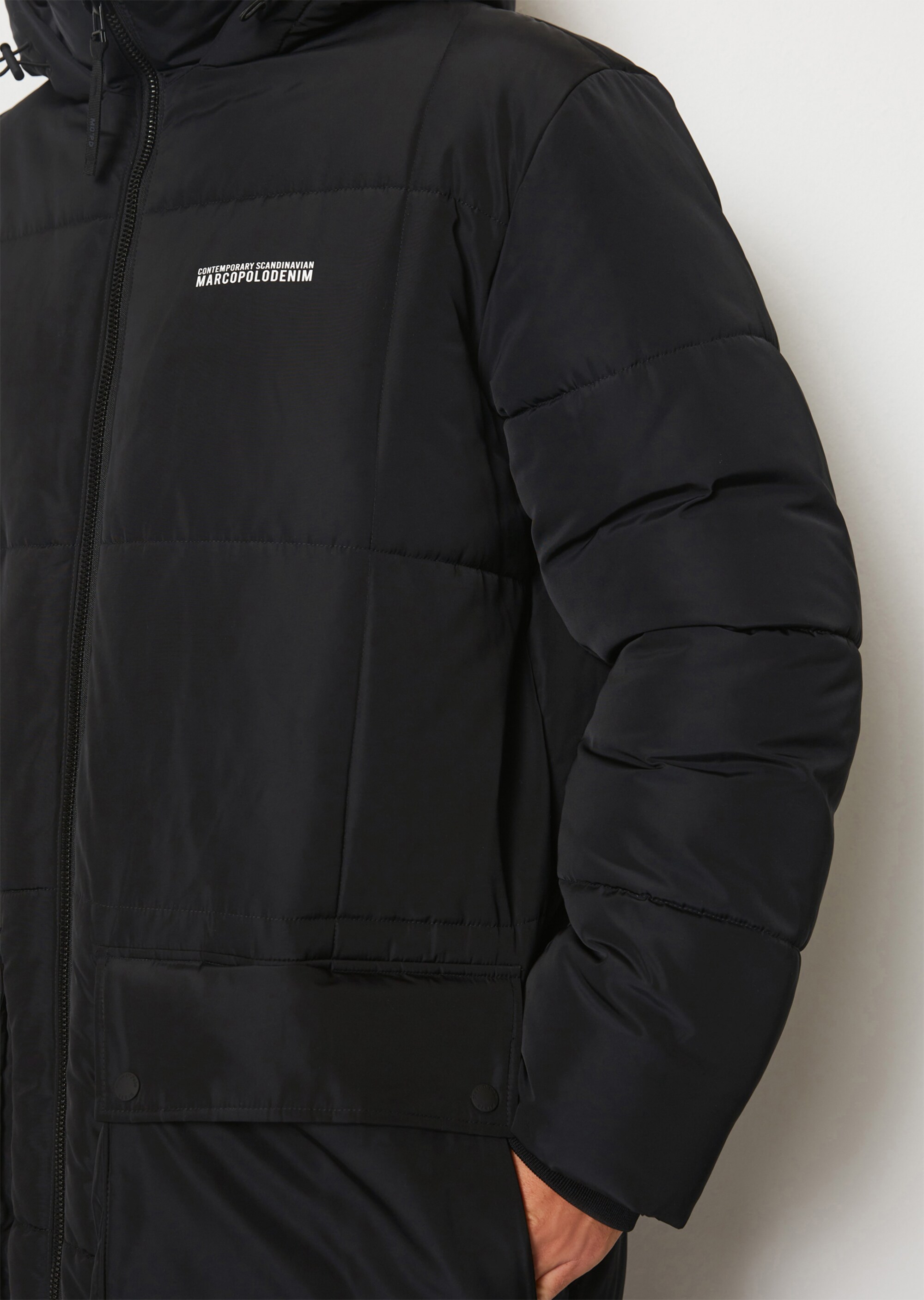 Puffer-Parka relaxed aus recyceltem Polyester