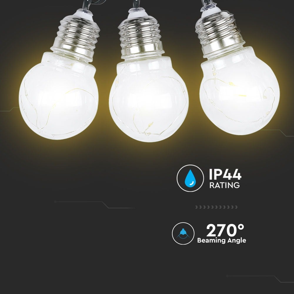 Zonnelampen - Zonne-lichtsnoer - IP44 - 100 lumen - 3000K