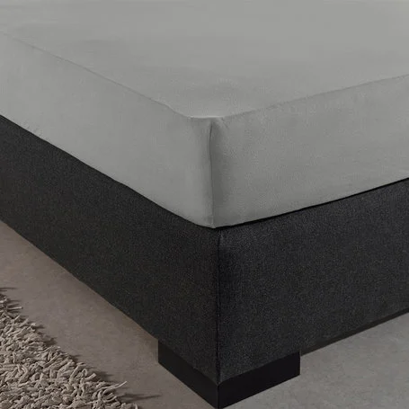 Hoeslaken Dubbel Stretch - Grijs