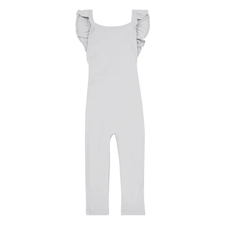 Bamboo Baby Combinaison Volants Coton Bio | Gris