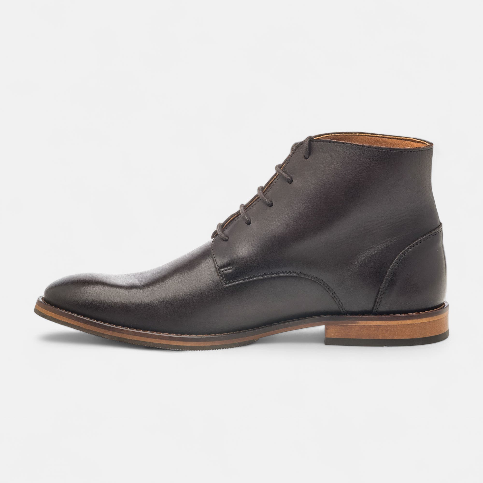 Bottines habillées Homme en cuir marron