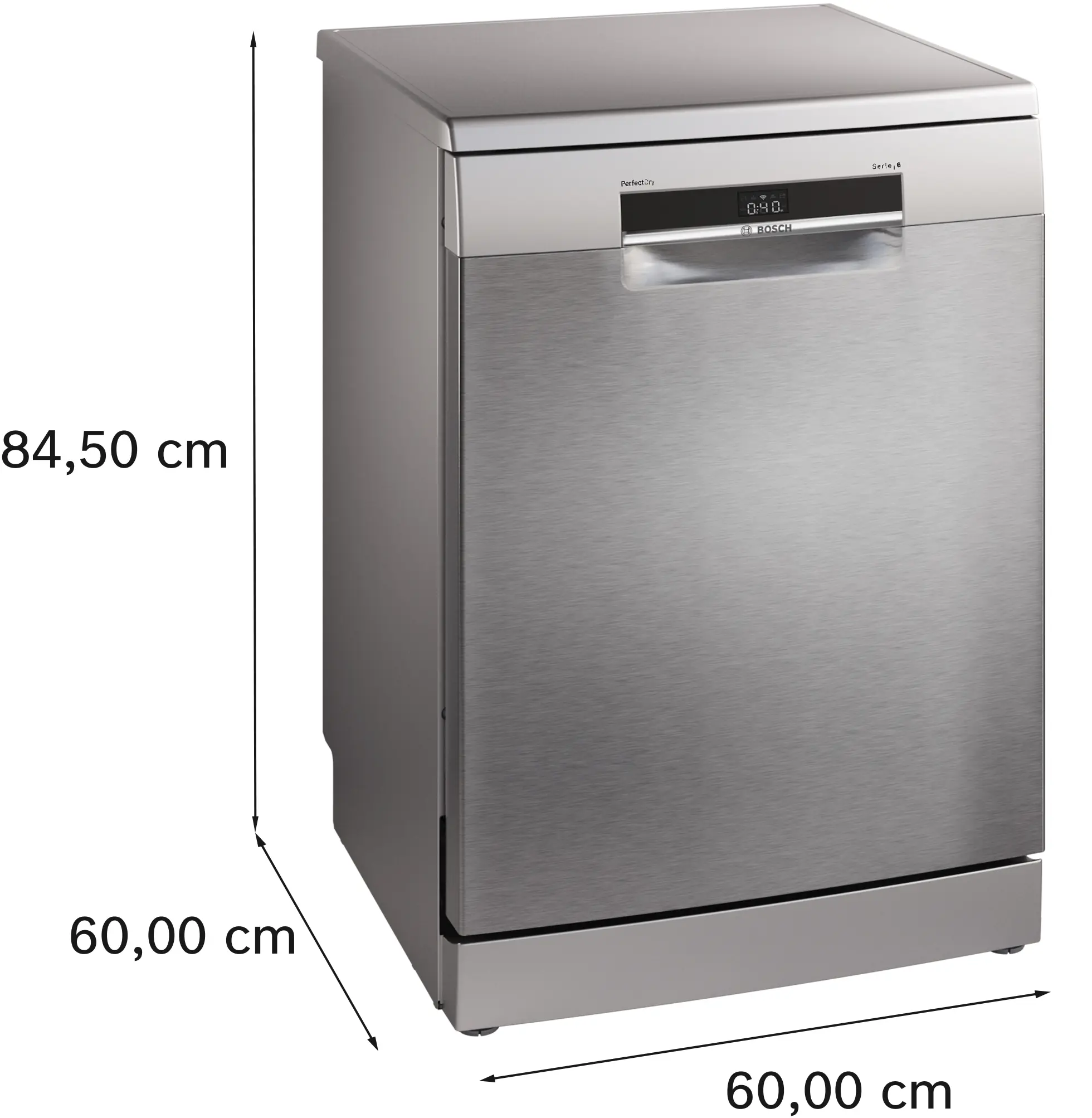 Serie 6 Vrijstaande vaatwasser 60 cm Geborsteld staal anti-fingerprint