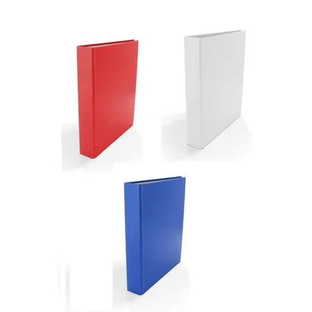 Livepac Office Ringbuch DIN A5, 2-Ring, 3 Stück, je 1x in weiß, rot und blau