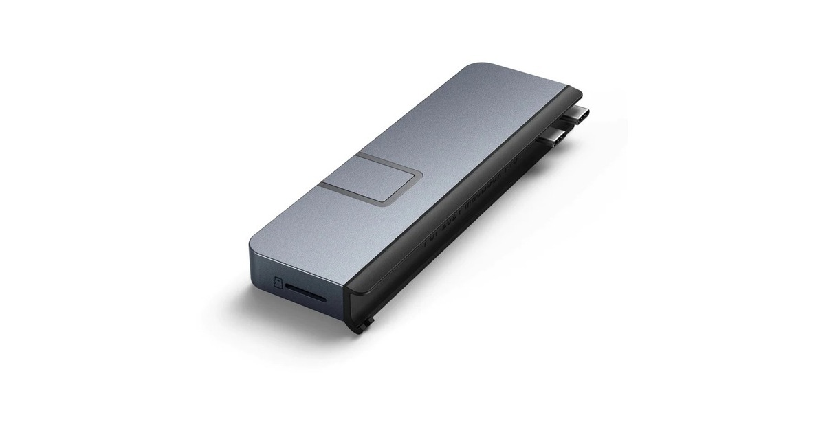 HyperHyperDrive DUO PRO 7-in-2 USB-C Hub dockingstation  (Grijs)