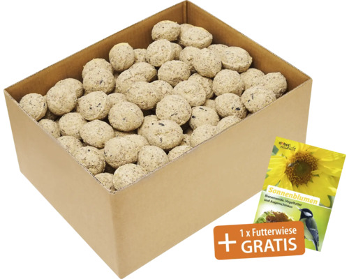 Jaarrond vogelvoer, vetbollen, eiwit, 100 stuks