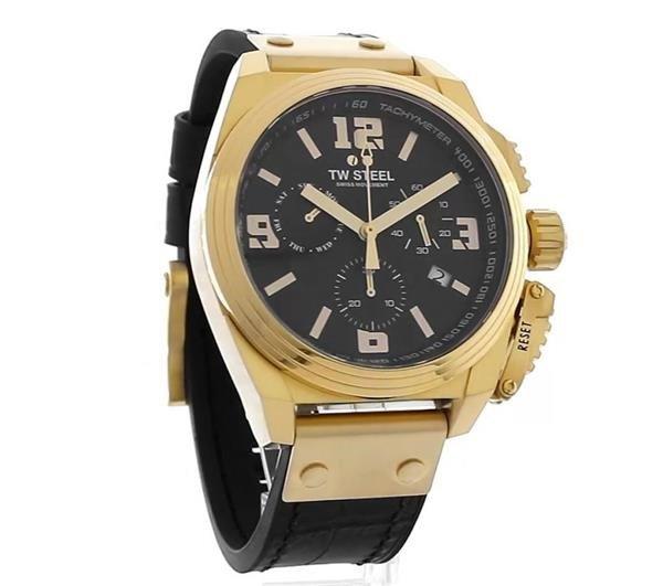 TW Steel Mens TW Steel Swiss Canteen Chronograph Date Watch