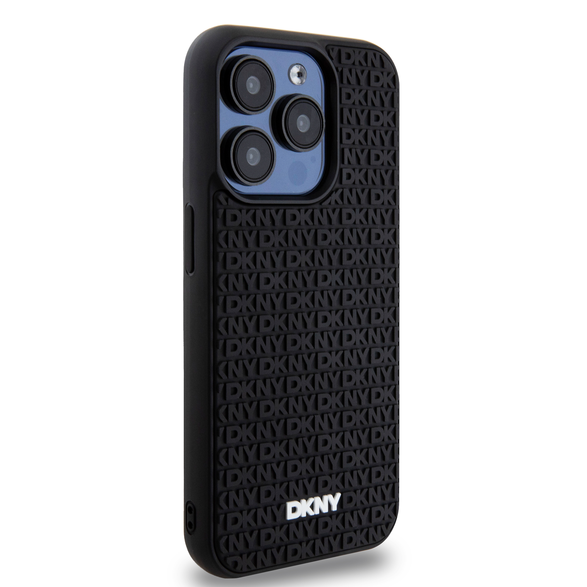 iPhone 15 Pro Max Hybrid Hardcase Hülle 3D Rubber Repeat Pattern (DKHCP15X3DRPWK) - Schwarz
