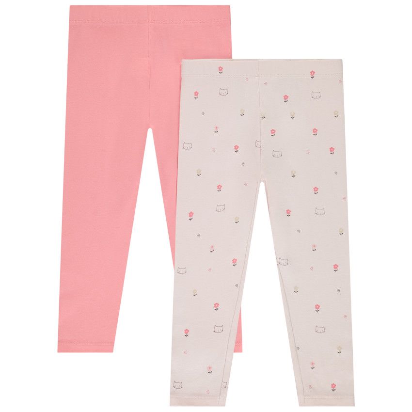 Lot de 2 caleçons fantaisie pour bébé fille - Rose