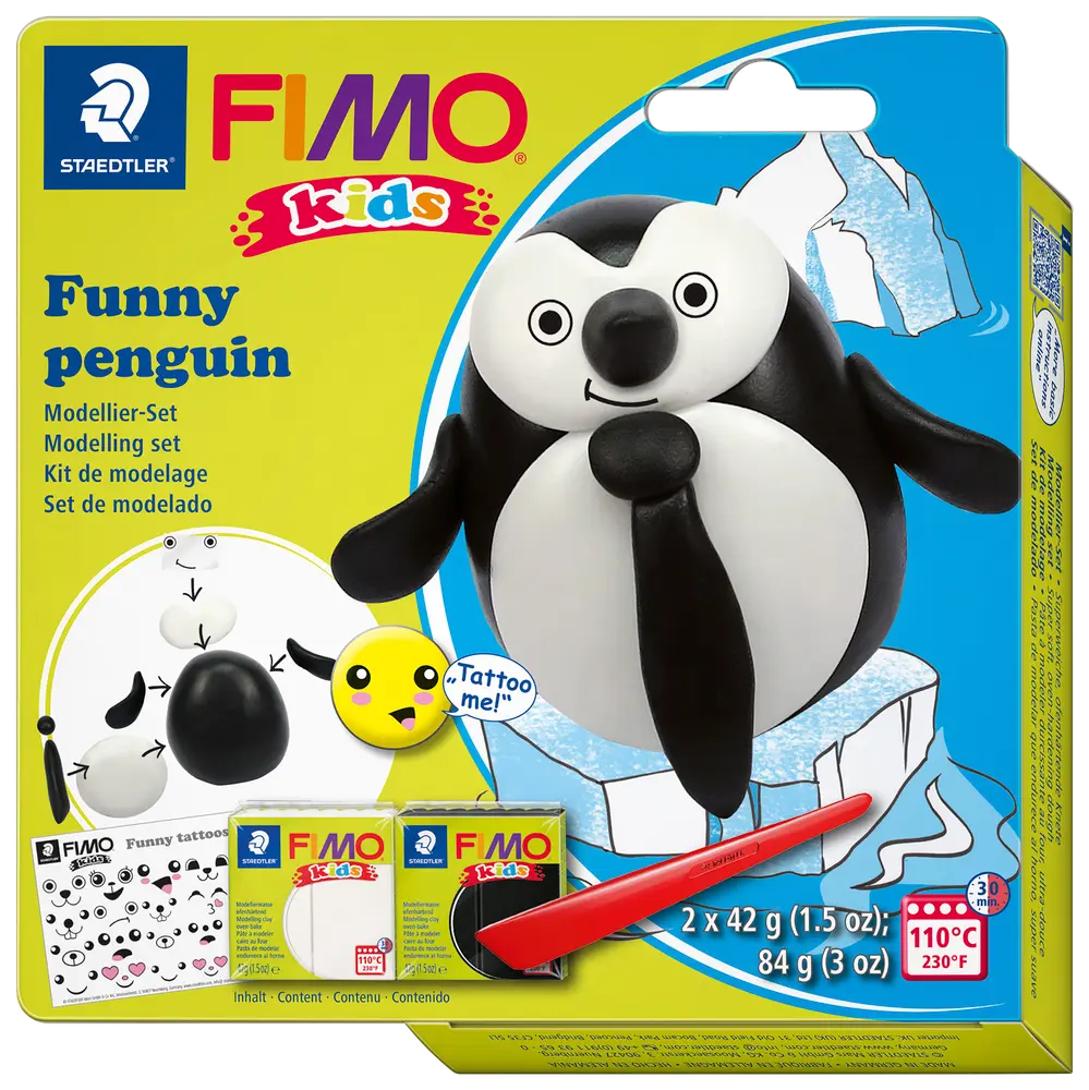 Staedtler FIMO kids Modellervoks pingvin