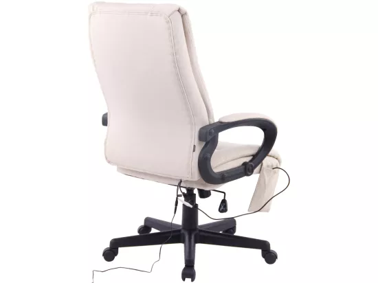 Chaise de bureau - Tissu & Plastique - Crème - XL Sparta XM