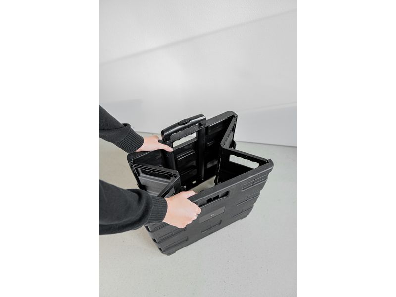 Edi Baur Klappbox Caddy 45 L Faltbarer Waffenkoffer für Werkstatt, Büro, Einkauf, Reinigung und vieles mehr