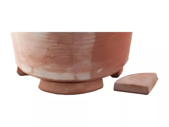 BISCOTTINI Pots de Fleurs - Pieds en Terre Cuite pour Pots de Fleurs d'Intérieur et d'Extérieur - Jardinières - Jardin - 10x10x2,5 cm - Lot de 20