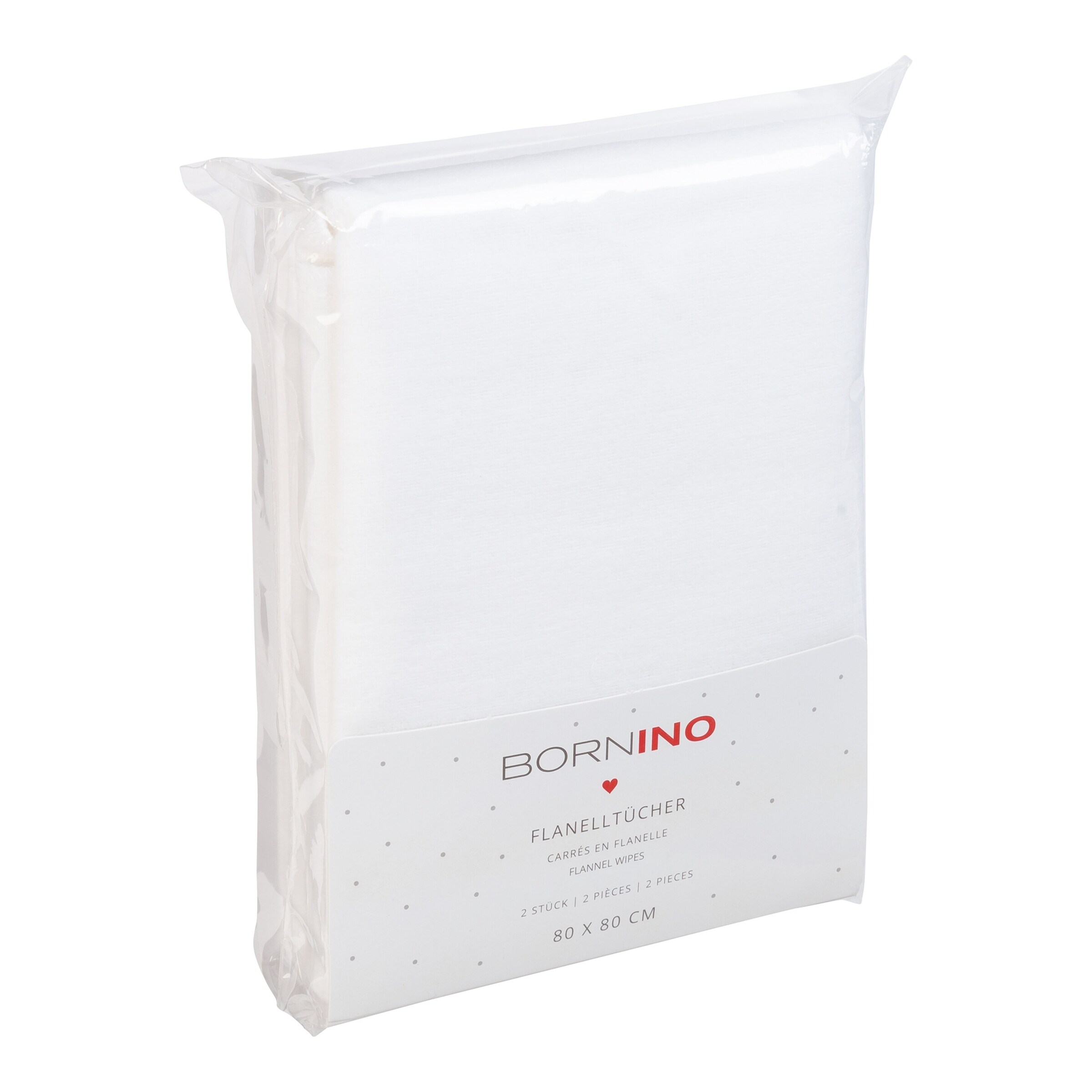 Bornino - Lieblinge 2er-Pack Flanelltücher 80x80 cm