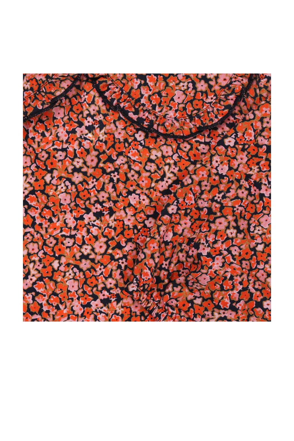 Tumble 'n Dry gebloemdetop Flaine rood/oranje/multicolor