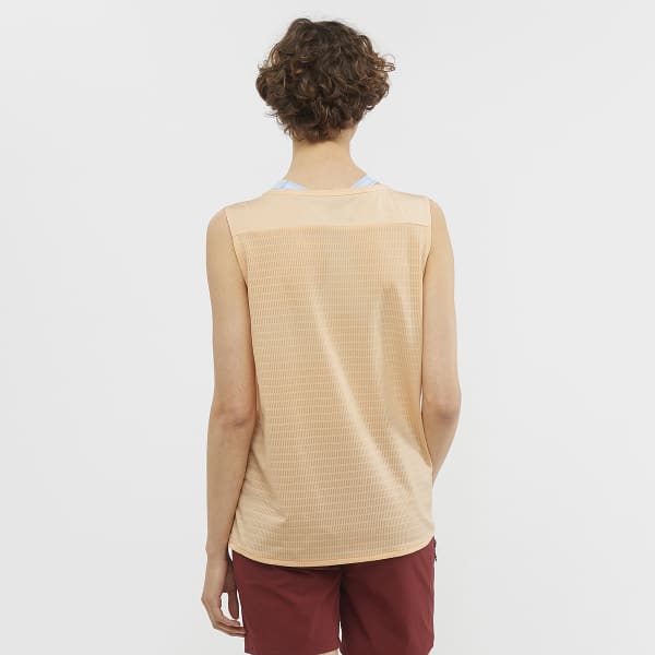 Débardeur trail SALOMON OUTLINE SUMMER TANK W APRICOT ICE