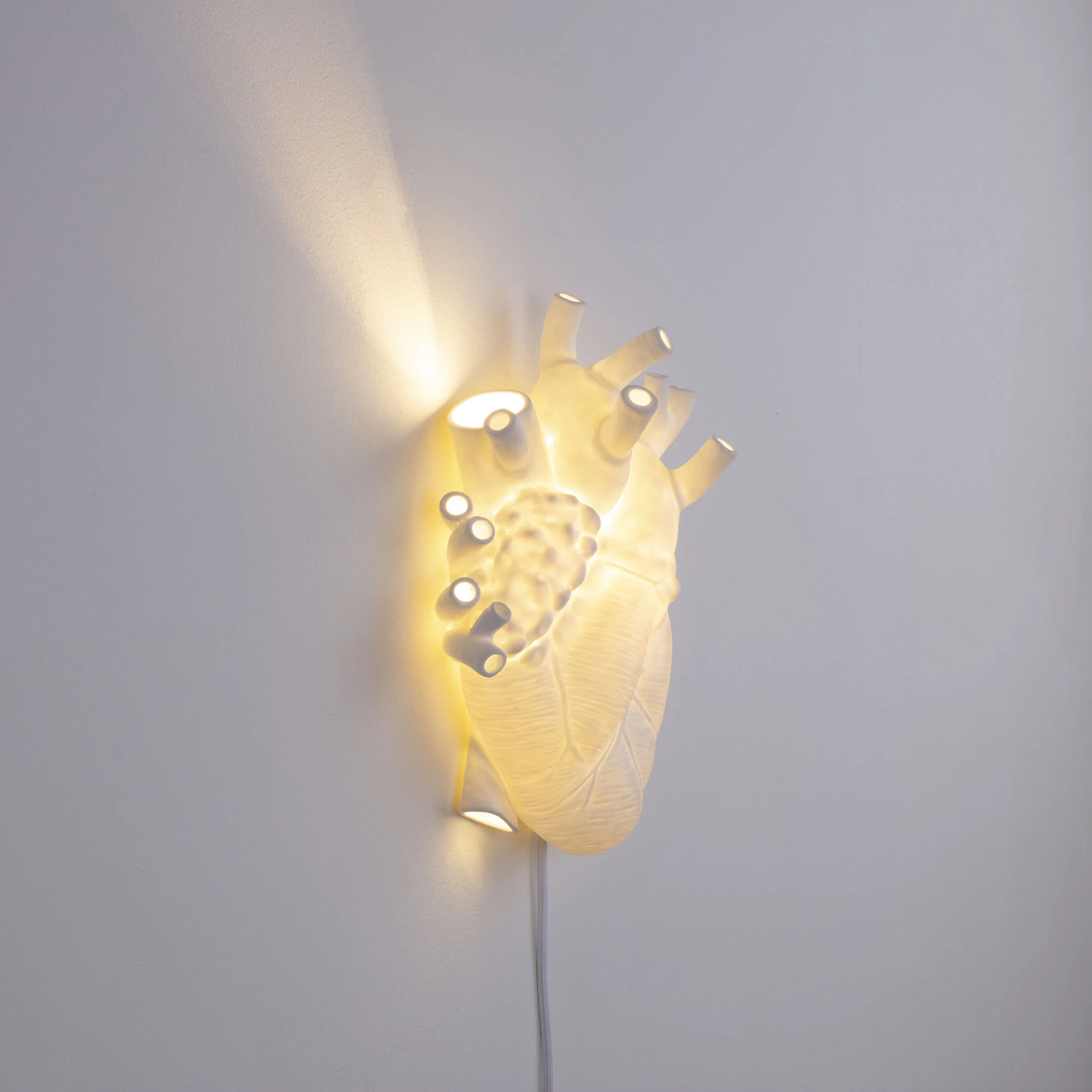 HEART - Applique avec prise céramique | Blanc