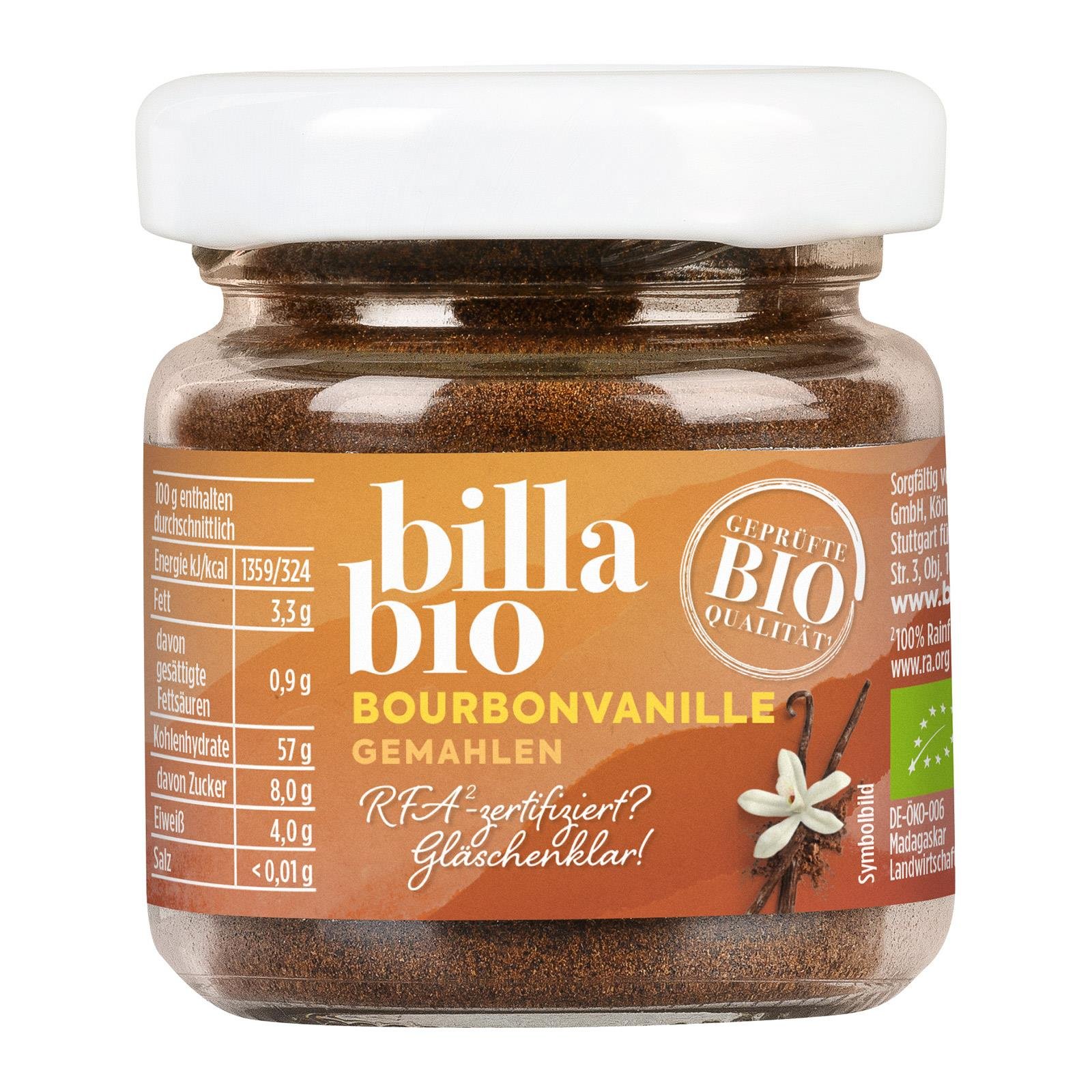 BILLA Bio Bourbon Vanille Gemahlen