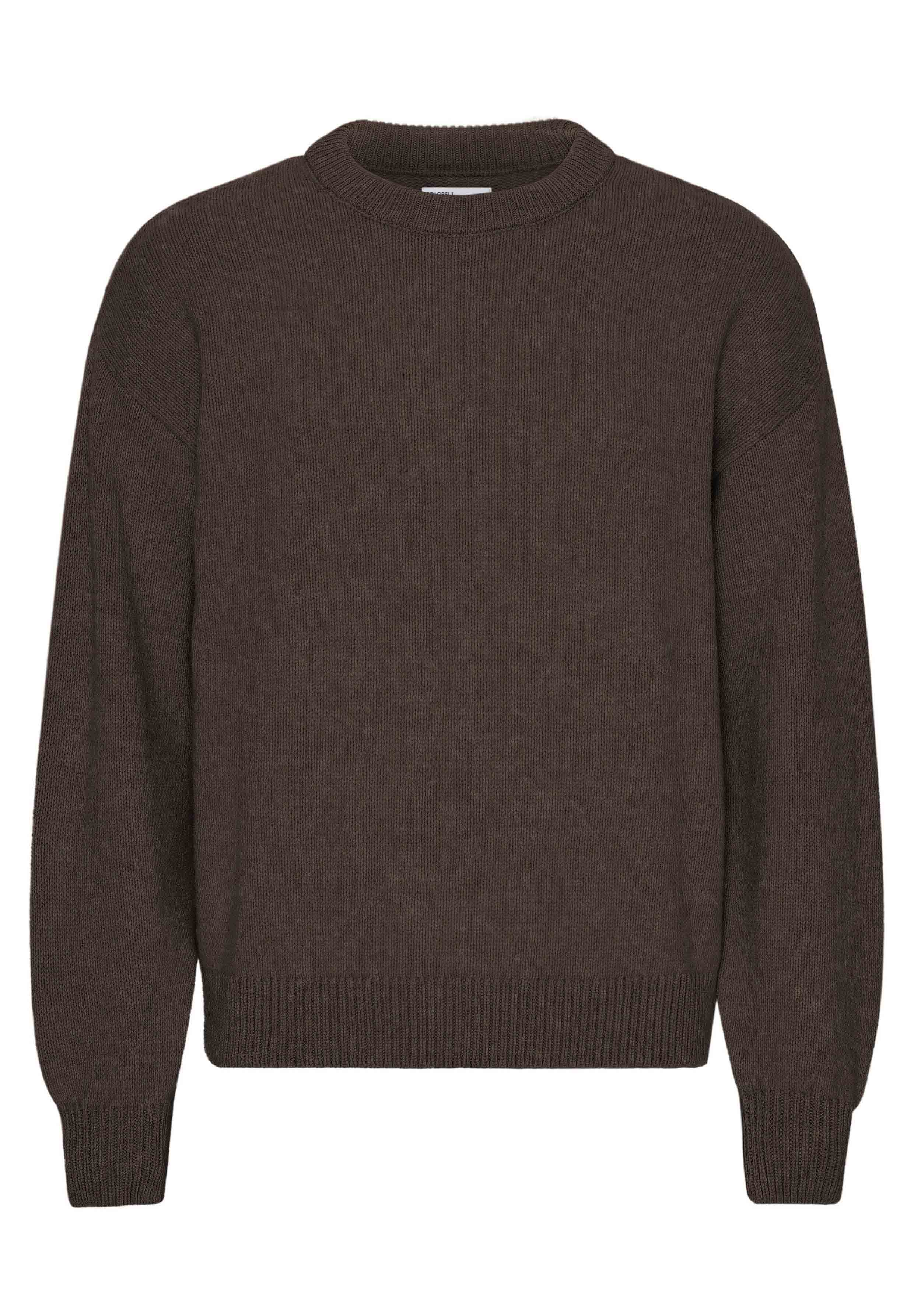 Colorful Standard Oversized Merino-Wollpullover Coffee Brown