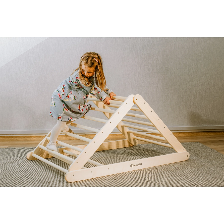 babyGO Kletterdreieck XXL Woodland, bunt