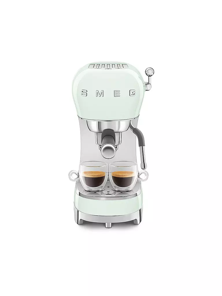 SMEG Espresso-Kaffeemaschine 50s Retro Style Pastellgruen ECF02PGEU hellgrün