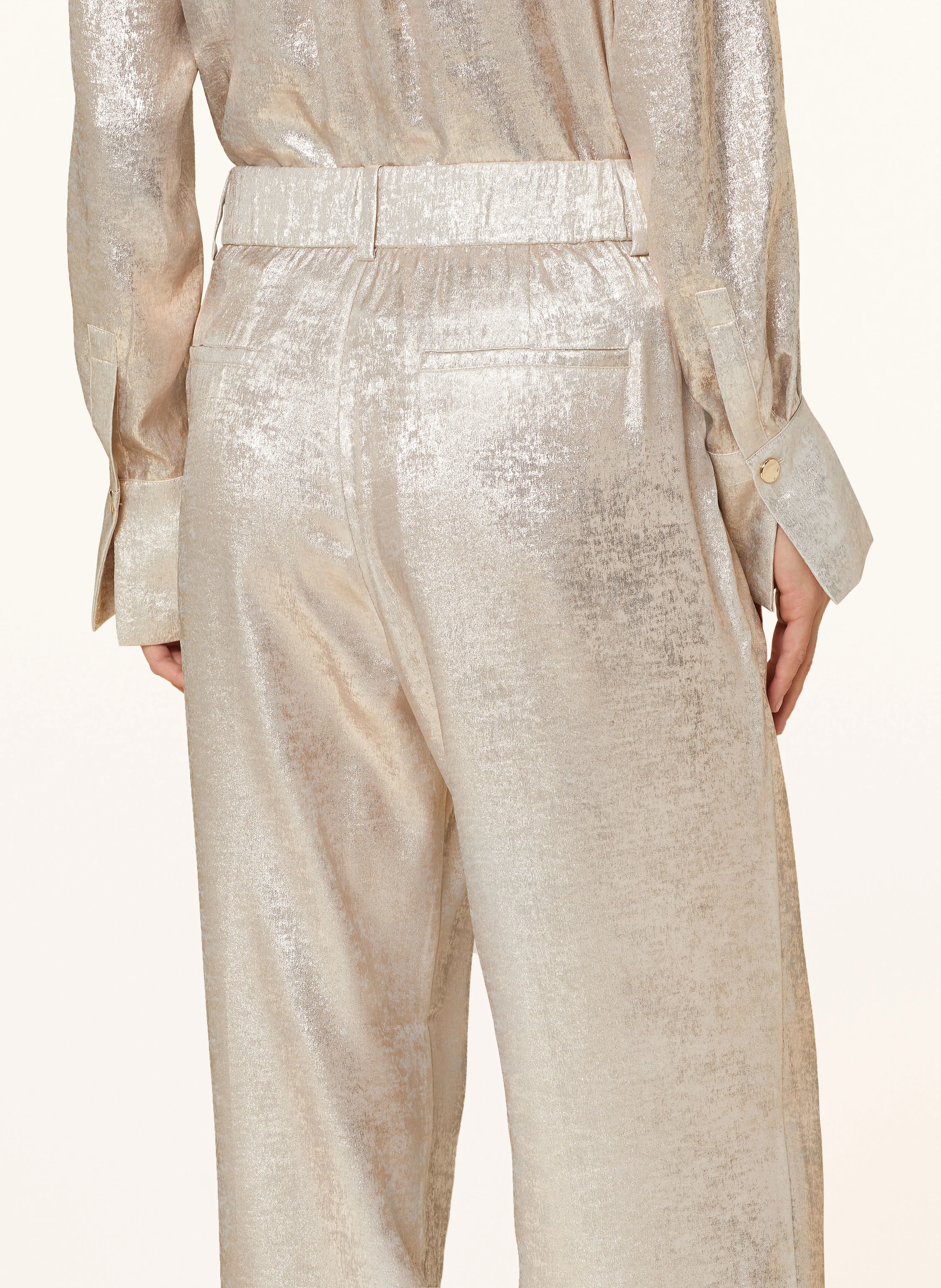 DANTE6 Marlenehose SHARM aus Jacquard mit Glitzergarn