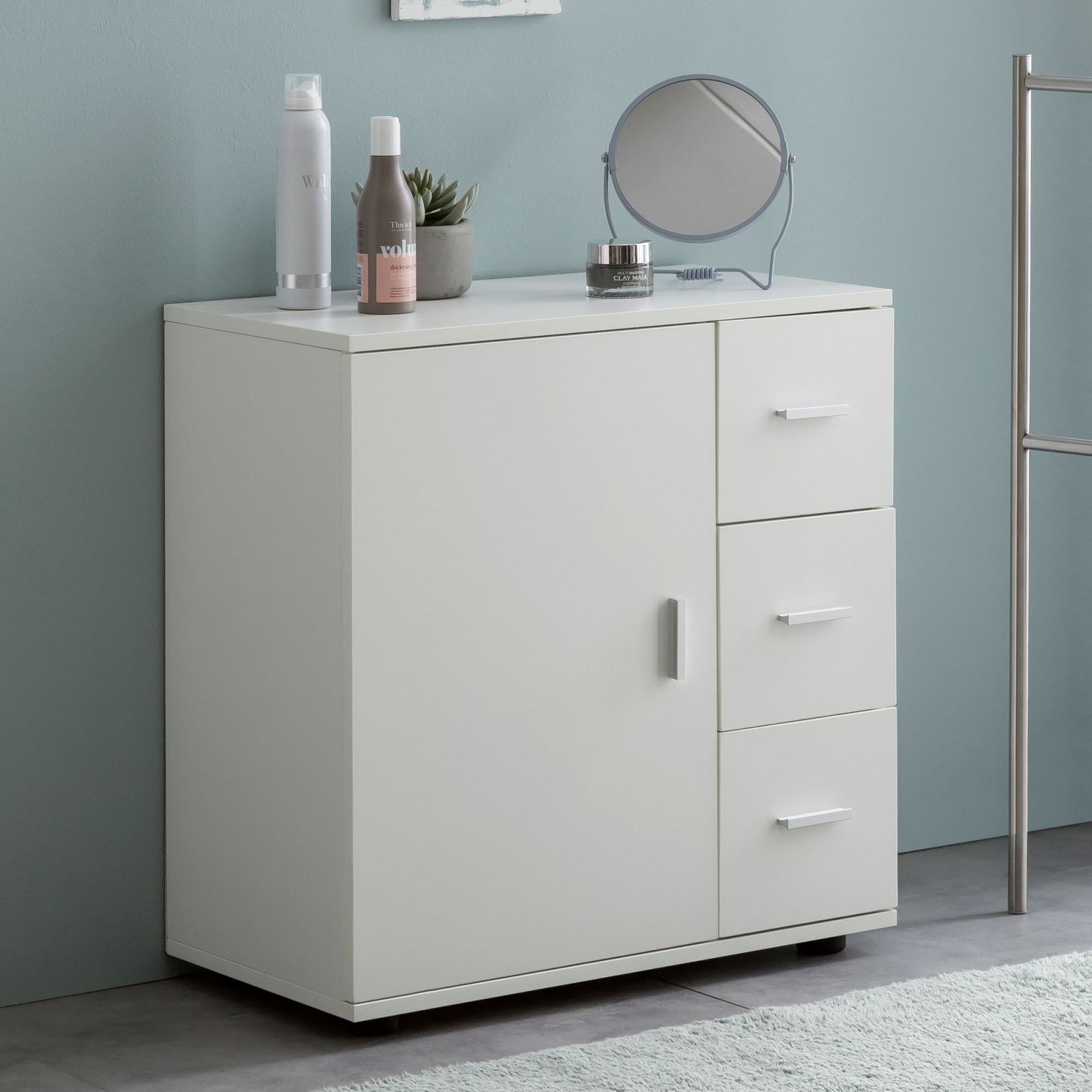 Midischrank - weiß - Holz - 60 cm breit