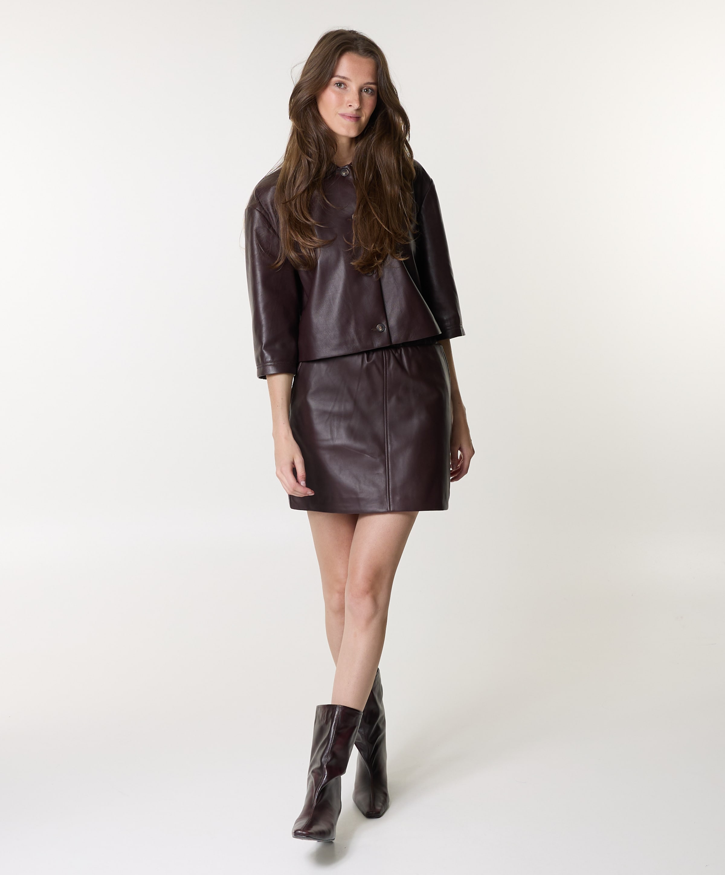 STUDIO AR Dames rok bordeaux