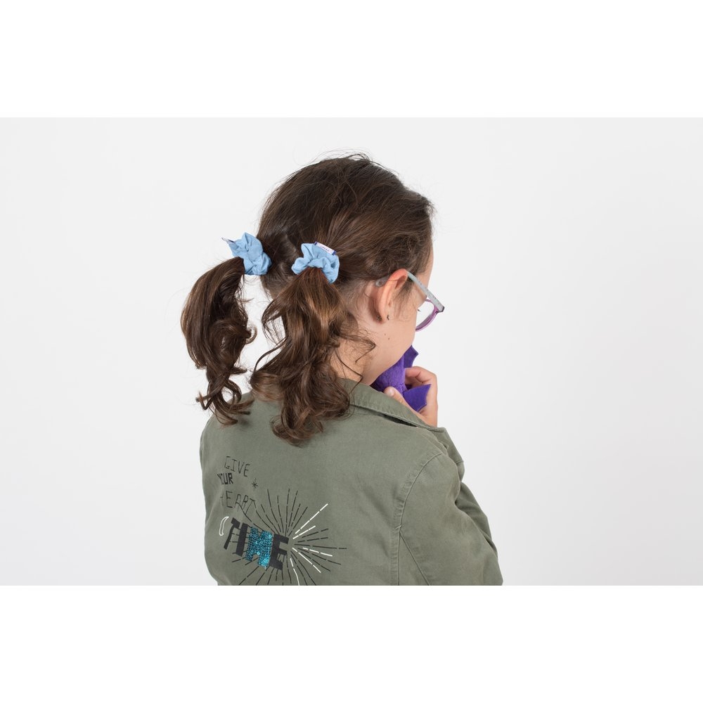 Mini Chouchou Oxford Ciel