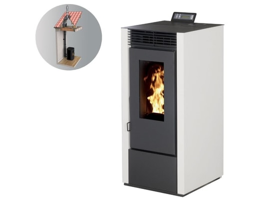 INTERSTOVES - Poêle à granulés Pack poêle à granules marina 11kw etanche + kit conduit vert...
