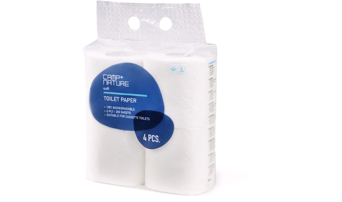 Toiletpapir Soft, 2-lags papir, 4 rl/pk.