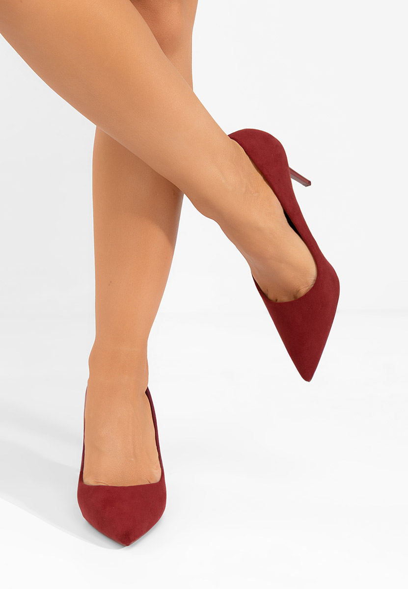 Chaussures à talon fin bordeaux Zavira