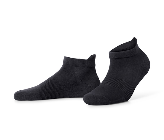 3 Paar Unisex-Profi-Laufsocken, schwarz, weiß, grau
