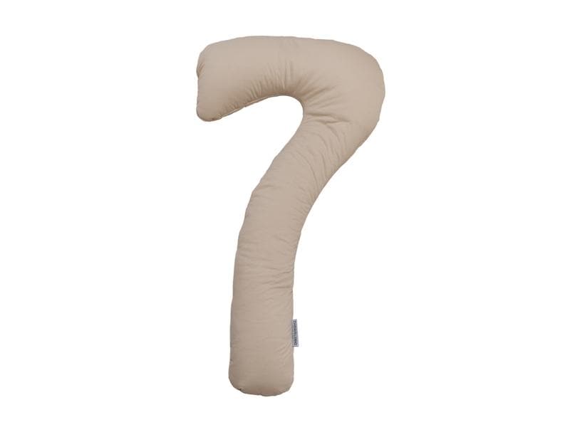 Theraline Seitenschläfer & Stillkissen my7 Bambus Beige Seitenschläferkissen mit Bambus- Baumwollbezug