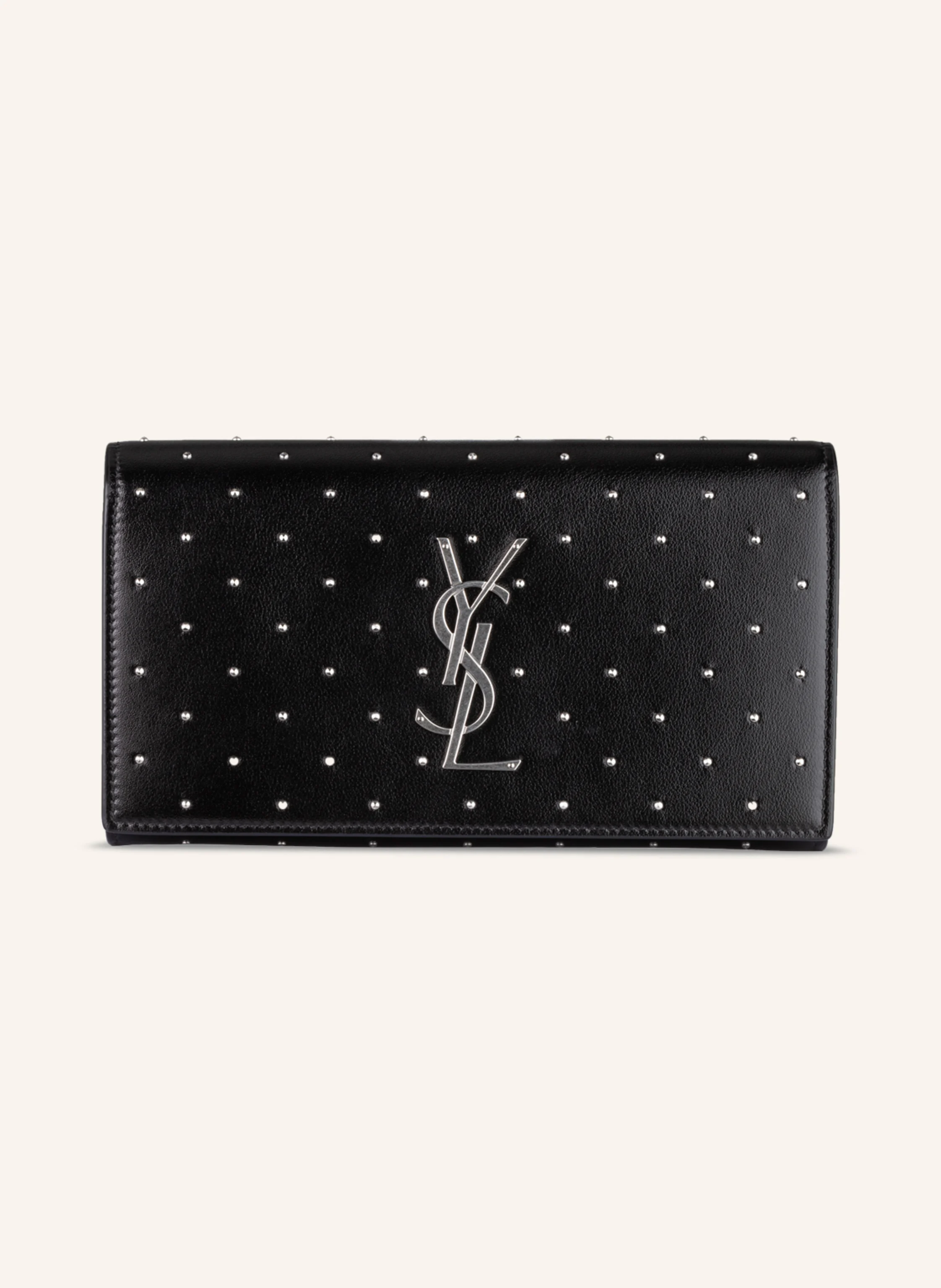 SAINT LAURENT Geldbörse mit Schmucksteinen