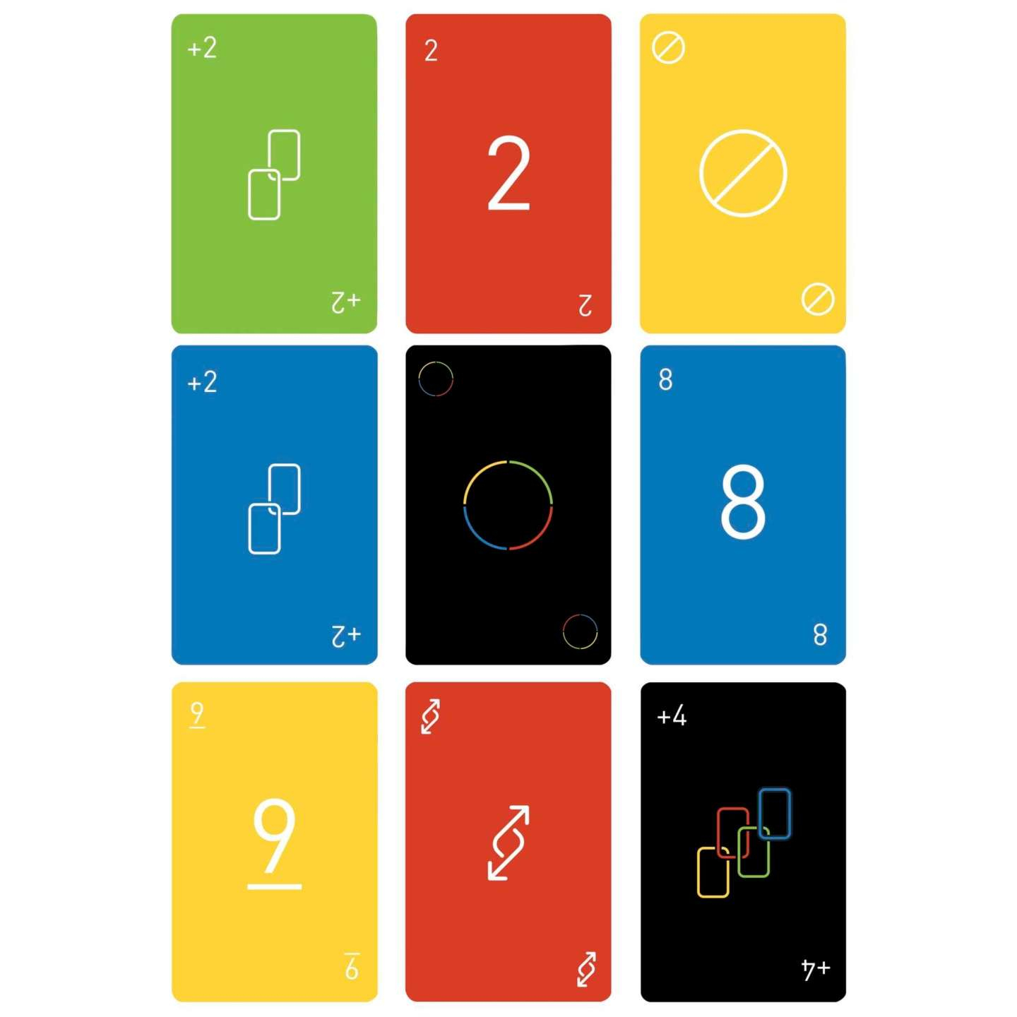 UNO Minimalista Kartenspiel Gesellschaftsspiel für Familien / Kinder (GYH69)