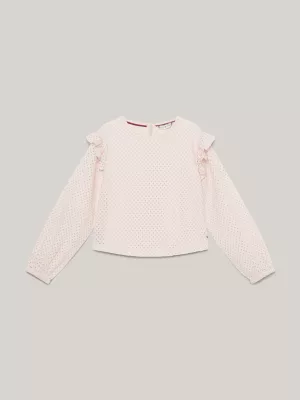 Blusa Essential Polka Dot Broderie Anglaise