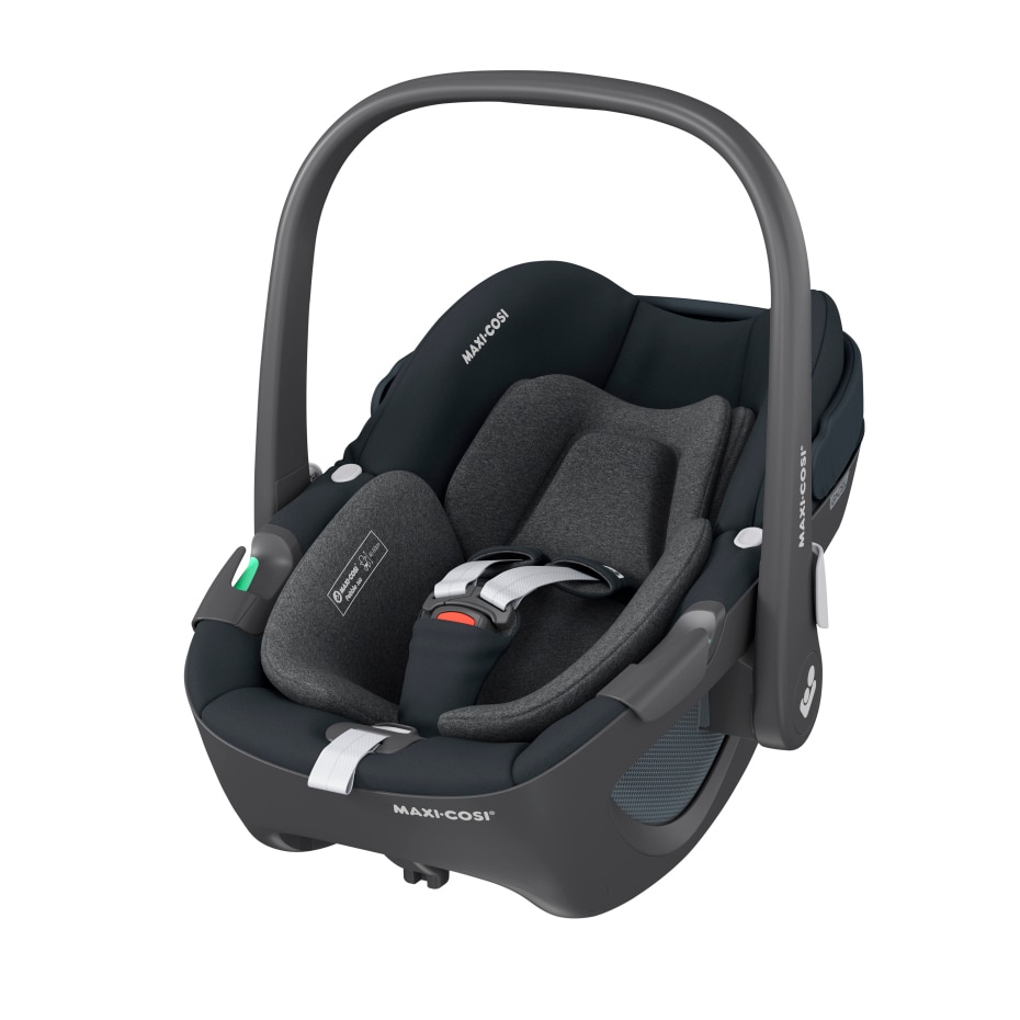 Pebble 360 0 - 15 M  40 - 83 cm  0 - 13 kg    Intuitive FlexiSpin-Drehung mit nur einer Hand |    Komfortable ClimaFlow-Temperaturregulierung |    Easy-in Gurtsystem |    G-CELL-Seitenaufpralltechnologie |