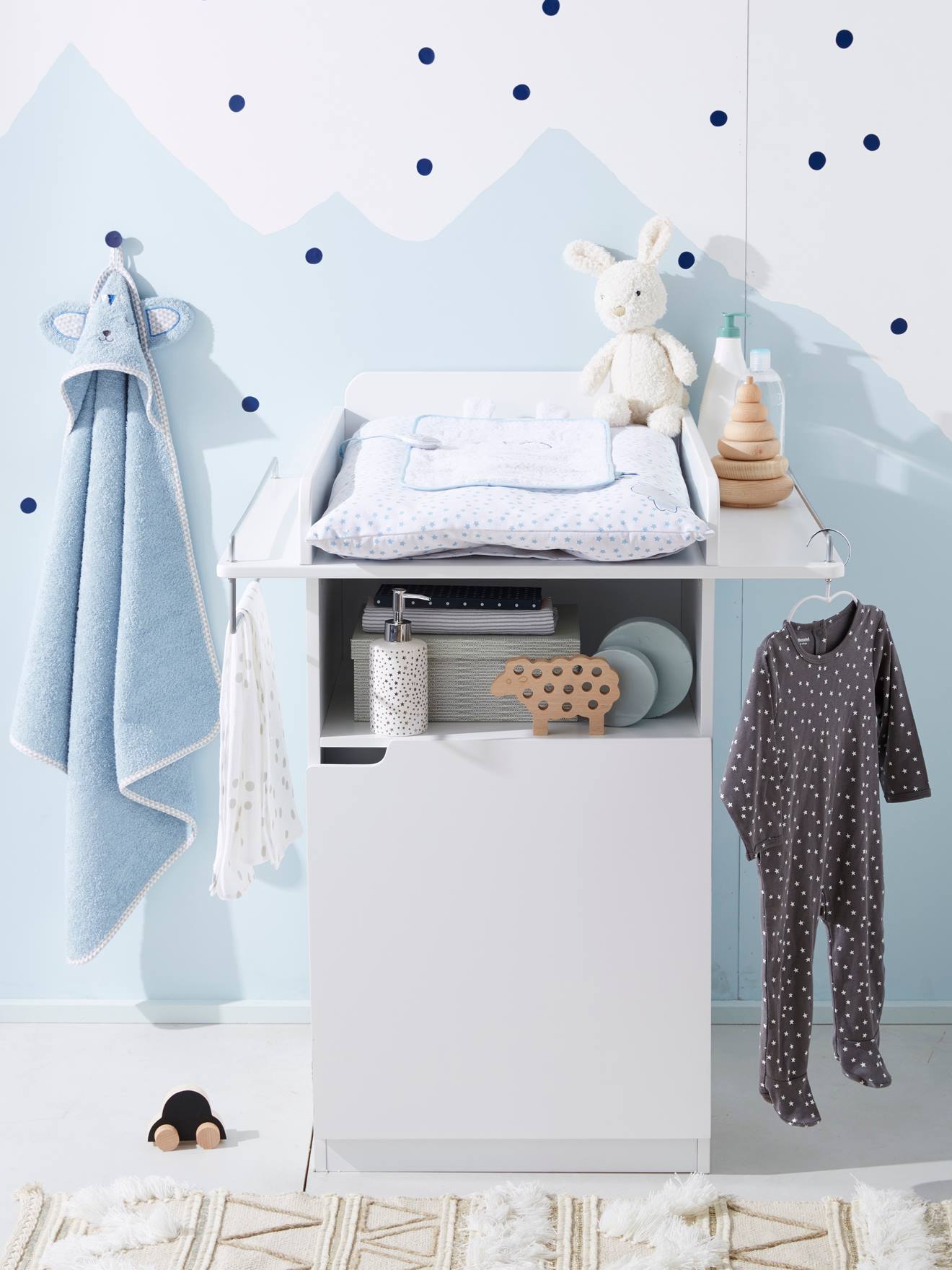 Trocador Babyspace cinza escuro