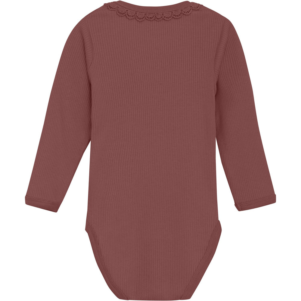 Køb Minymo Withered Rose Body Ls Rib