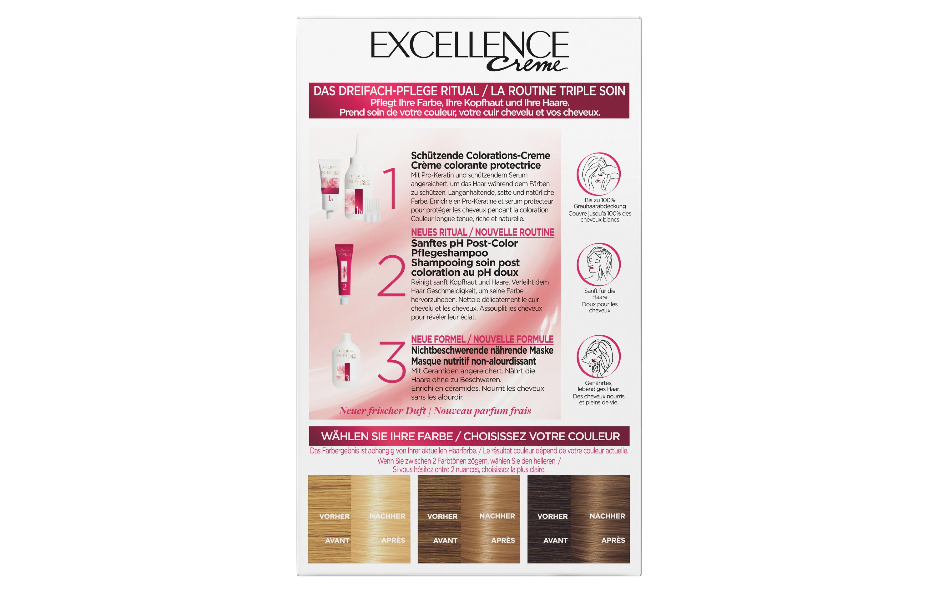 Haarcoloration 9 Sehr Helles Blond3-fach Pflege-Coloration