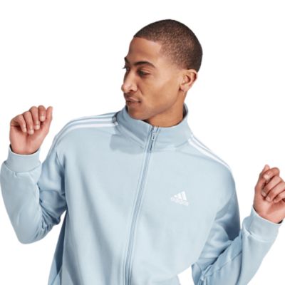 Adidas SportswearBasic 3-Stripes Fleece Tracksuit - hellblau