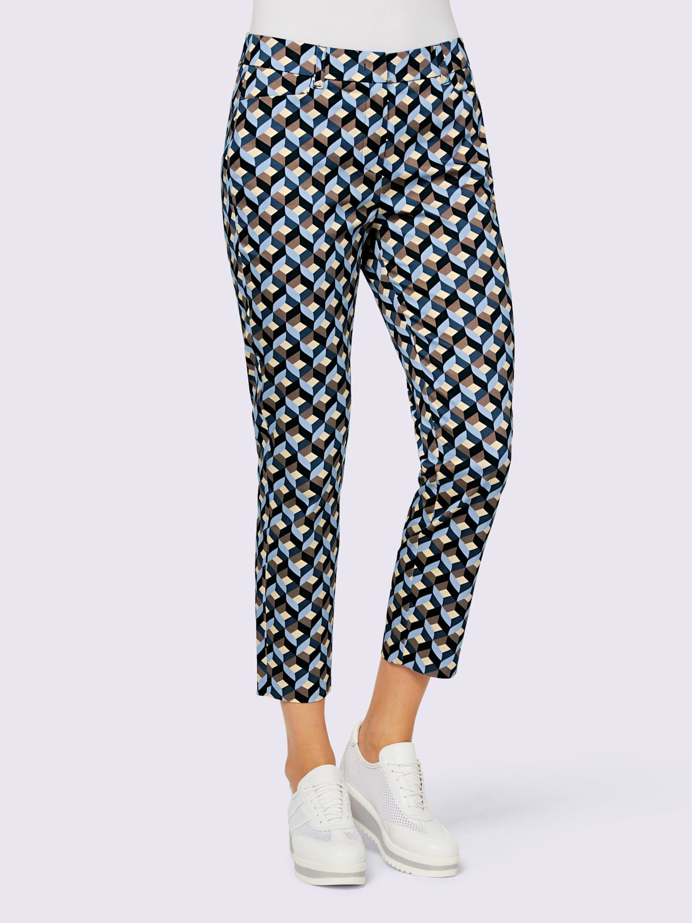 Pantalon imprimé superbe motif graphique
