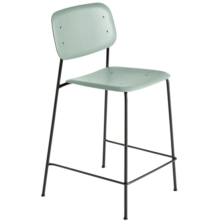 Hay Soft Edge 90 barkruk 65cm dusty green
