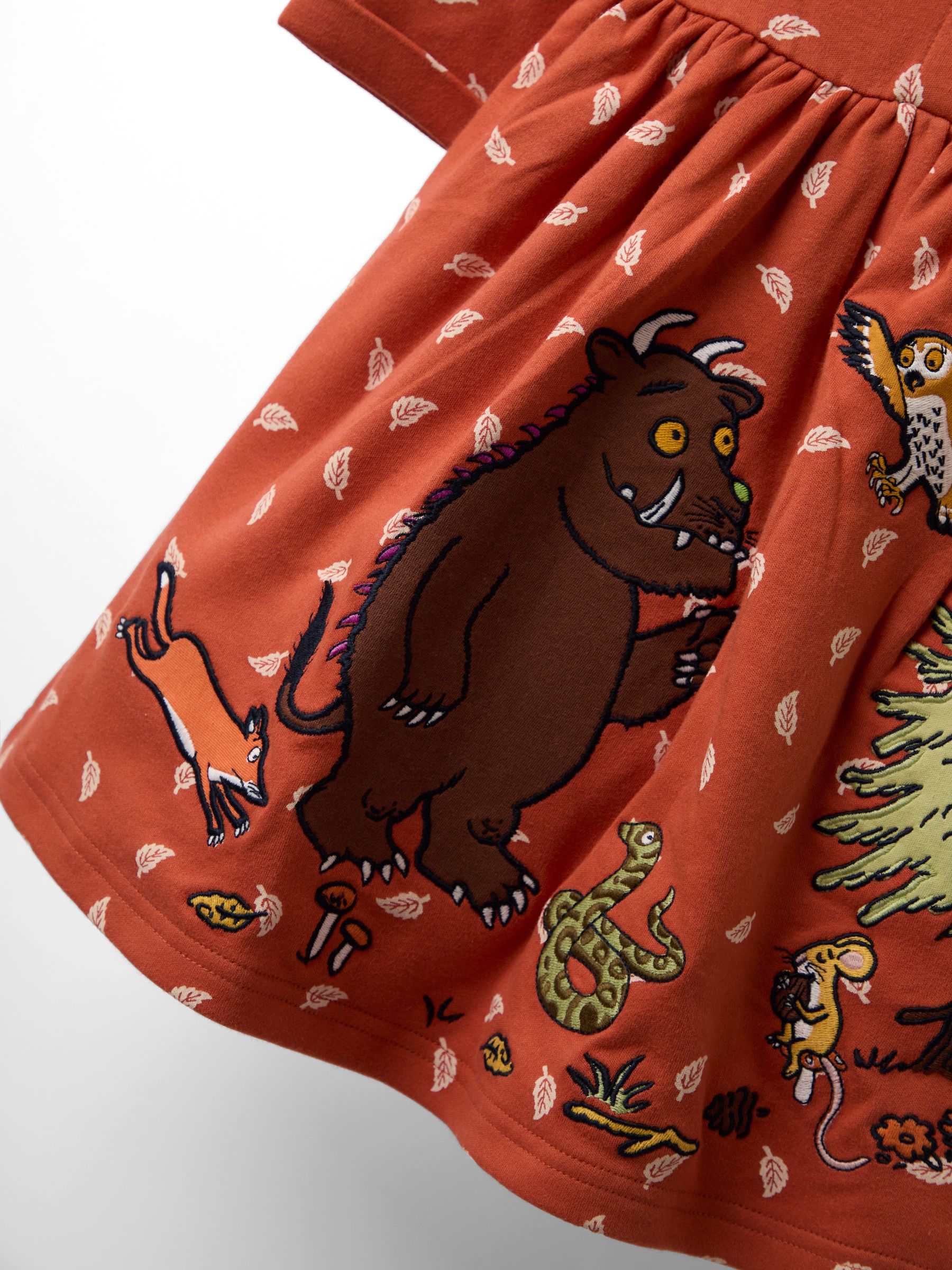 JoJo Maman Bébé The Gruffalo Appliqué Button Front Dress
